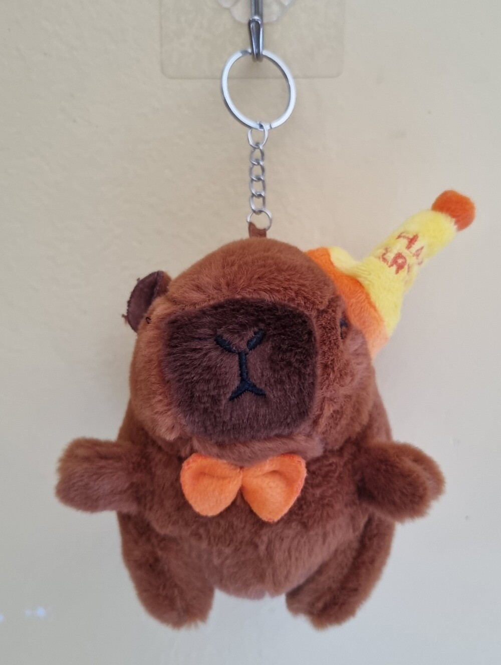 Cute Capybara Kids Bag Keychain Soft Plush Stuffed Toy Plushies Bag Accessories